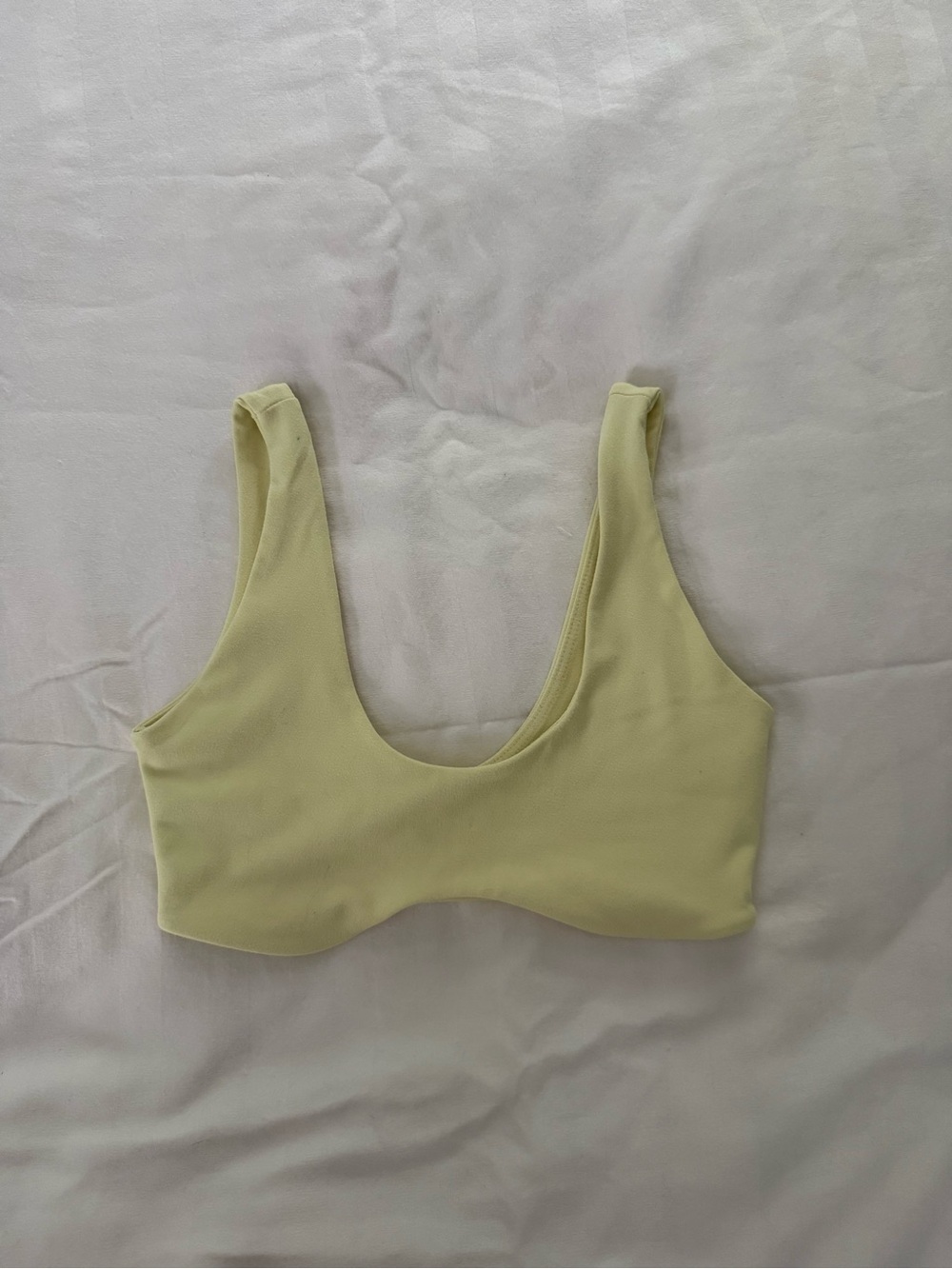 Josh Brown Women's Scoop Neck Bralette in Pale Yellow